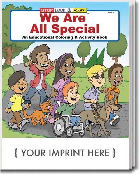 CS0460 We Are All Special Coloring and Activity Book with Custom Imprint